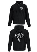 Load image into Gallery viewer, Black Zipped Hoodie
