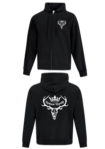 Black Zipped Hoodie