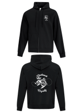 Load image into Gallery viewer, Black Zipped Hoodie
