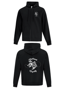 Black Zipped Hoodie