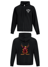 Load image into Gallery viewer, Black Zipped Hoodie
