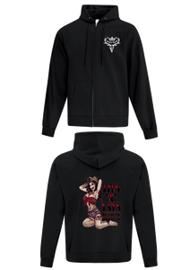 Black Zipped Hoodie