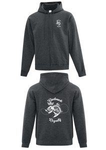 Dark Heather Zipped Hoodie