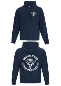 Navy Zipped Hoodie