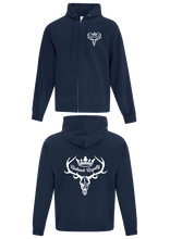 Load image into Gallery viewer, Navy Zipped Hoodie
