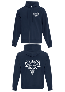 Navy Zipped Hoodie