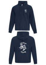 Load image into Gallery viewer, Navy Zipped Hoodie
