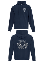 Load image into Gallery viewer, Navy Zipped Hoodie
