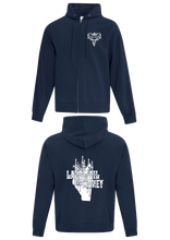 Load image into Gallery viewer, Navy Zipped Hoodie
