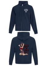 Load image into Gallery viewer, Navy Zipped Hoodie
