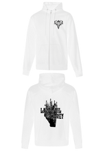 Load image into Gallery viewer, White Zipped Hoodie
