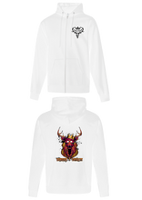 Load image into Gallery viewer, White Zipped Hoodie
